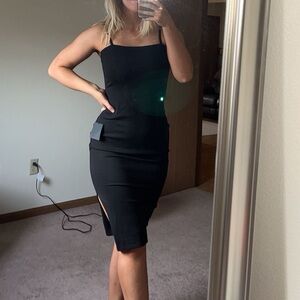 Lulu’s Size Medium Black Dress, Worn Once